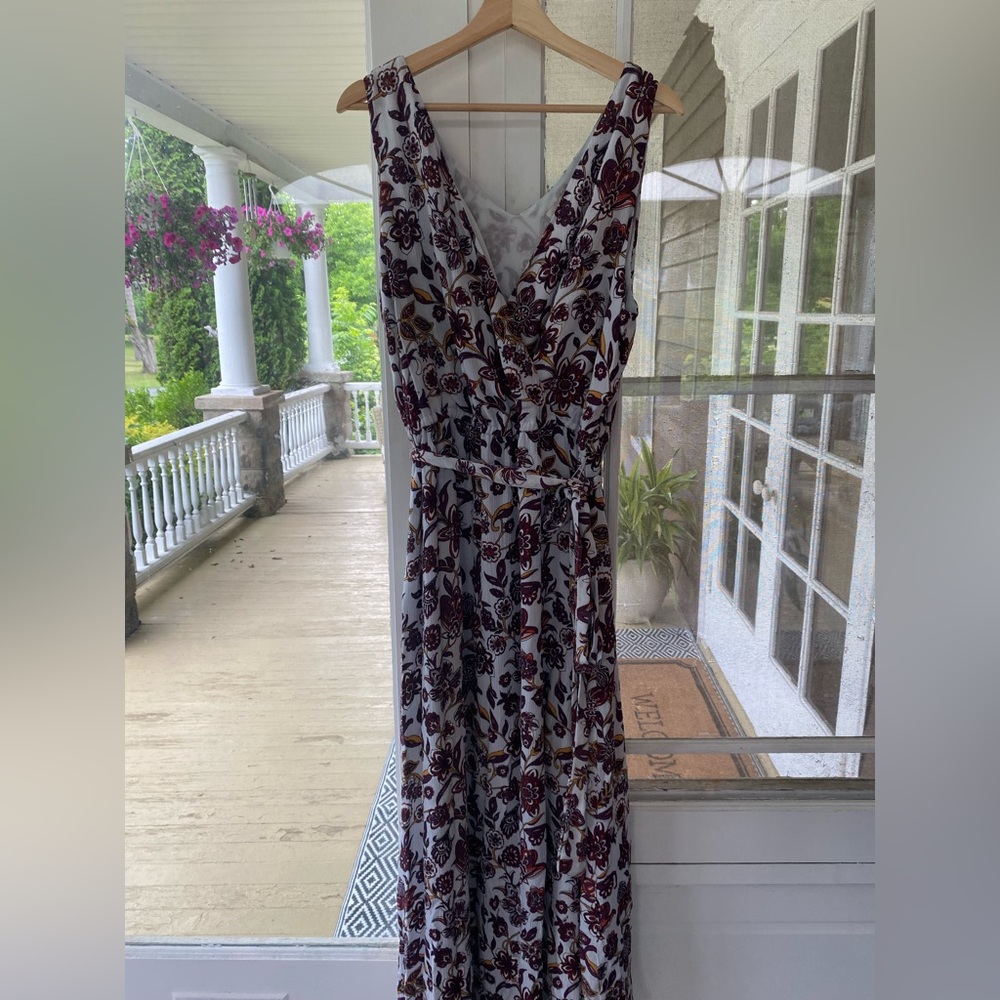 Loft XL faux wrap Maxi Dress